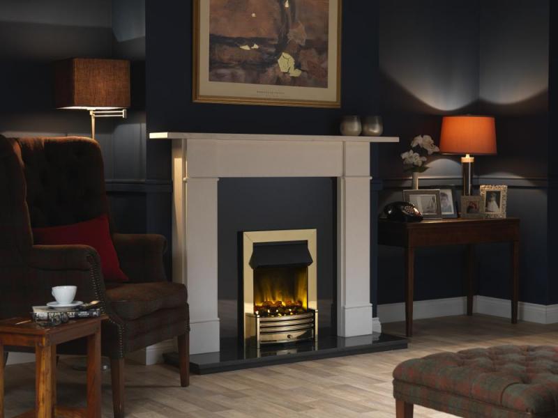 Dimplex Crestmore Brass Optimyst