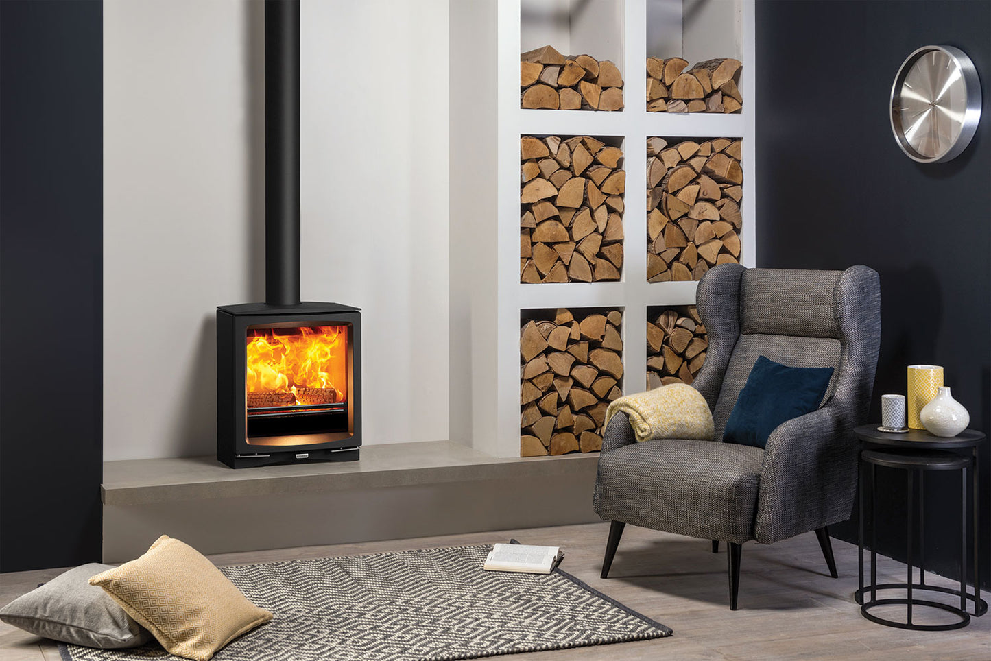 Stovax Vogue Medium Slimline Wood Burning & Multi-fuel Stoves
