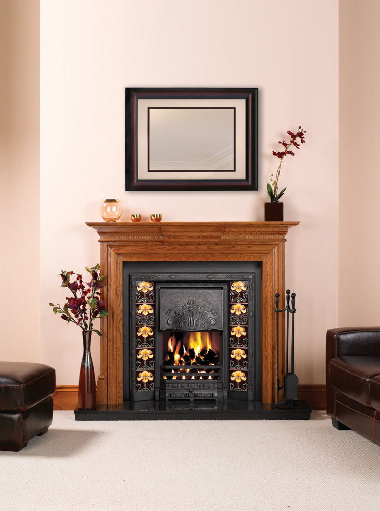 Stovax Art Nouveau Tiled Convector Fireplaces